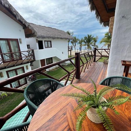 Ap Vila Mar Pe Na Areia Com Vista Para O Mar E Piscina Barra Grande  Exterior foto
