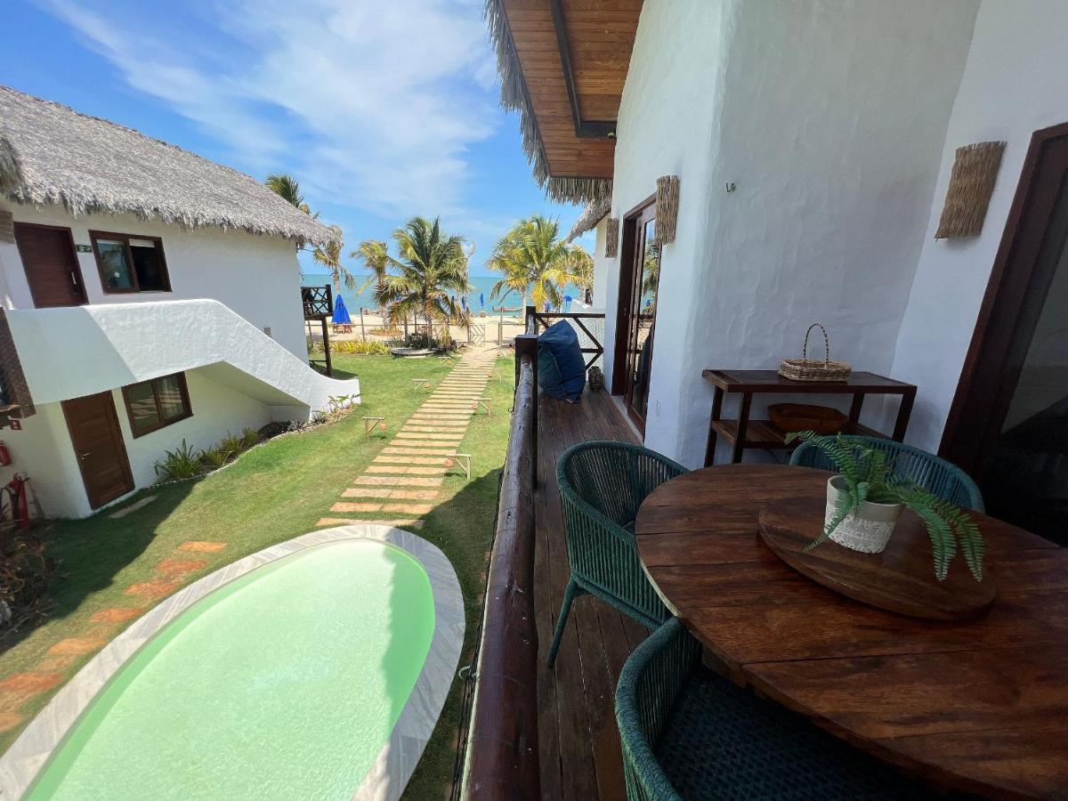 Ap Vila Mar Pe Na Areia Com Vista Para O Mar E Piscina Barra Grande  Exterior foto